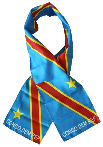 Congo (Current) - Democratic Republic of - 8" x 60" Lightweight Flag Scarf