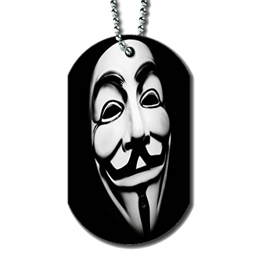 Masquerade Guy Fawkes - Dog Tag Necklace