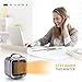 Mumba Mini Space Heater, 650W/1000W Fan Heater PTC Ceramic Heating with Thermostat & Tip Over Protection, Portable Oscillating Small Heater for Home, Office, Bedroom, Pets
