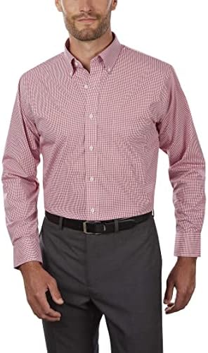what is a fit & flare dress Van Heusen Slim Fit Ultra Wrinkle Free Stretch FLEX Solid Dress Shirt in  Charcoal main image 1