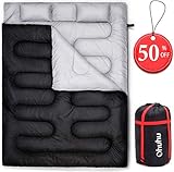 Ohuhu Sleeping Bag for Adults Double Queen 2 Person Sleeping Bags for Adults Camping, Backpacking, Hiking, Bonus Carrying Bag