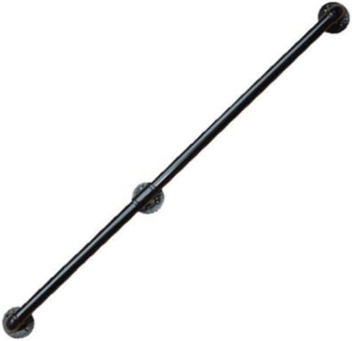 LWYFUSHOU DFHHG® Stair handrail, Iron Retro water pipes Multifunction Indoor Outdoor Bar Customizable size Black White 0.5m, 1m, 1.5m, 2m Stable and strong (Color : Black, Size : 2m)