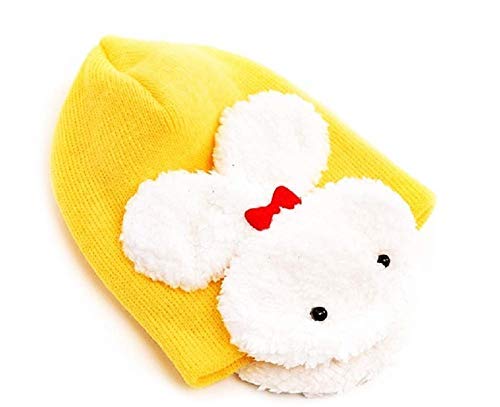 EVRYLON Kids hat Warm Rabbit Earmuffs Unisex Model Yellow