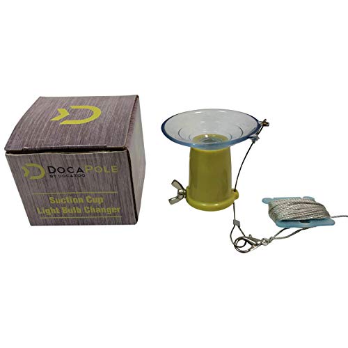 DocaPole High Ceiling Light Bulb Changer for High Ceilings and Recessed