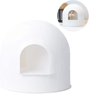 Pidan - Caja de arena para gatos con tapa, tamaño grande, con pala