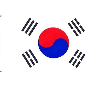 thumbnail interactive-video image 1 of South Korea Flag 3x5 FT – 150D Polyester – Printed – G128 1 of 6