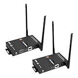 J-Tech Digital HDbitT Series 1X2 Wireless HDMI Extender 200' Dual Antenna Supporting Full HD 1080p with HDMI Loop Output IR Passthrough [JTECH-WEX200]