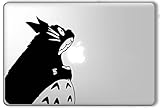 Totoro Eating Apple My Neighbor Totoro - Apple Macbook Laptop Vinyl Sticker Decal