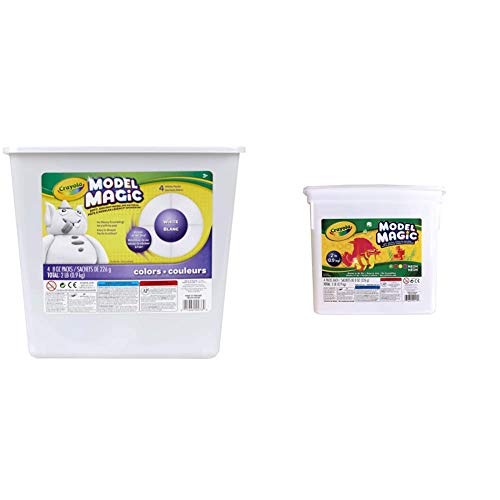 Crayola Model Magic White, Modeling Clay Alternative, 2 lb. Bucket