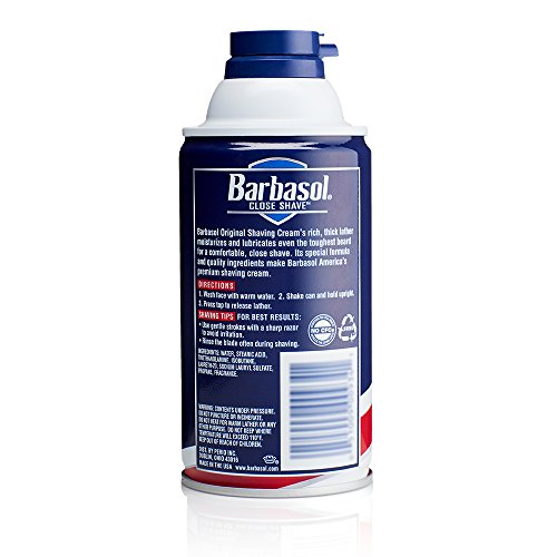 Barbasol Original Thick and Rich Shaving Cream for Men, 10 Ounce, Pack of 6