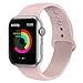 AdMaster Silicone Compatible for Apple Watch Band and Replacement Sport iwatch Accessories Bands Series 4 3 2 1 Pink Sand 38mm/40mm S/M