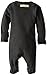 L'ovedbaby Baby Girls Organic Snap One-Piece Footies, Gray, 6-9 Months US