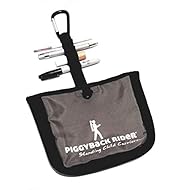 Piggyback Rider Side Pocket with Carabiner Clip for Everyday Organizing Kids Stuff Stroller Bag, Purses, Backpacks for Hiking, Camping, Travel, Amusement Parks, Festivals, Parades