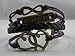 Leegoal Vintage Bronze Infinity 8 Best Friend Heart Purple Rope Leather Bracelet Karma