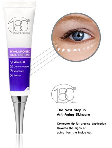 Days Of Deals - 180 Cosmetics Hyaluronic Acid Serum & Vitamin C - Get Rid Of Wrinkles From Day 1 And Enjoy Younger Looking Skin. Wrinkle Corrector Tip - Apply Directly On Fine Lines And Wrinkles (7290015196147)