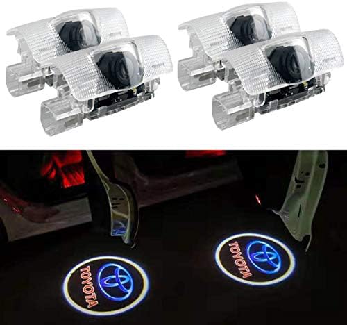 4 Piece Auto Door Logo Projector Ghost Shadow Lights Car Door Lights Door Step Courtesy Light Easy Installation for Toyota (for Toyota)
