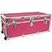 Seward Trunk Footlocker Trunk with Nickel Trim, Pink, 30-Inch (SWD7130-22)