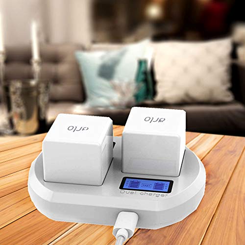 FARSAIL LCD Display Camera Battery Charger Station Compatible with Arlo Rechargable Batteries - Arlo Pro & Pro 2/VMA4400, Arlo Go/VMA4410, Arlo Light/ALS1101