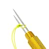 Manually-Fishing-Knot-Tying-Tool-Tier-Hook-Device-Strand-Knotter-Fishing-Line-Hook-Needle-Knots-Double-Headed-Fishing-Accessory-Piscator-Zone-Aluminum-Alloy-Fishing-Hook-in-Golden-golden-2pcs