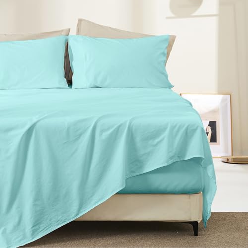 Bedlifes Queen Stone-Washed Linen Sheet Set
