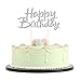 LVEUD Silver Glitter 0-9 Cake Topper and Happy Birthday Cake Topper For 18th-21th-30th-40th-50th-60th-70th-80th-90th Birthday Party Decoration Supplies of set 21