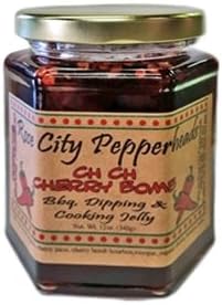 Cherry Bomb - Rose City Pepperheads Pepper Jelly, 12 Ounce, With 7 Recipes - Christmas, Hostess, Secret Santa, Birthday, Get Well Gift (Cherry Bomb)