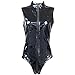 YiZYiF Sexy Women's Zipper PVC Leather Wetlook Catsuit Bodysuit Clubwear