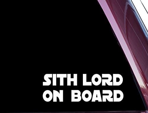 ROXXOR DecalsROXXOR Decals Sith Lord On Board - Precision-Cut Vinyl Decal/Sticker (White)