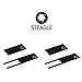 STEAGLE Two Pack (Black x 2) Premium Laptop Webcam Cover [2nd Generation] for your privacy - compatible with Macbook Surface Laptop PC