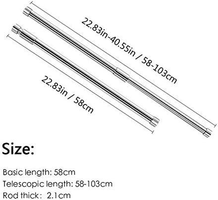 Amazon Com Annibus Curtain Rods Adjustable Spring Tension Rod