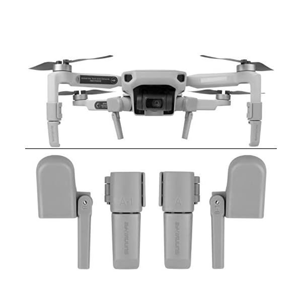 Drohnen Fahrwerk, 1 Set mit 4 Beinen, kompatibel mit DJI MAVIC Mini 2 und Mini SE Drohne, schützt Kamera Gimbal und…