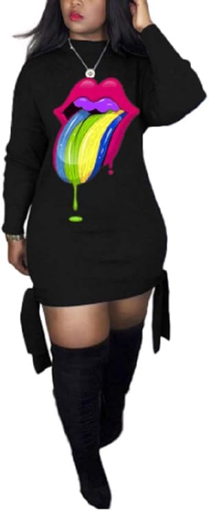 t shirt dress with lips