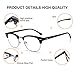 Blue Light Blocking Computer Glasses for Reduce Headache Anti Eyestrain Anti Glare Lens Lightweight Frame Eyeglasses