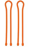 EliteTechGear Twist Ties For Organizing Your Gear 2-Pack 18 Inch (Orange)