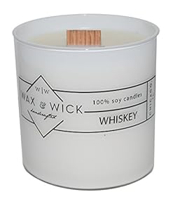 White candle with wick