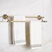 Rozin Antique Brass Double Towel Bars Wall Mounted Towel Rack Art Carved Deco