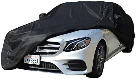 2917 2018 2019 Yaris iA Car Cover - Breathable, Indoor and Outdoor Automotive Accessories - Dust, UV Ray, Mist, Vehicle Protection - Full Semi-Test Fitted - Elastic Hem and Bonus Storage Bag