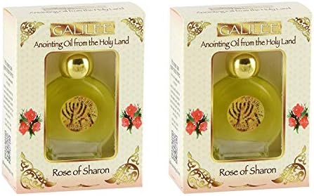 (2 Pack) Galilee Anointing Oil - Rose of Sharon 12ml (0.4 fl.oz.)