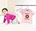 Royal Cloak Cascading Pink Baby Clothes Hangers, Great Closet Organizer & Nursery Storage for Small Spaces