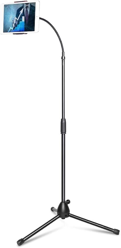 Amazon Unho タブレットスタンド 床置き 三脚 寝ながらスマホスタンド フレキシブルアーム 在宅勤務 テレワークに向け 10インチ Ipad対応 撮影 生放送 自撮り 角度 高さ調節 ベッドサイド 携帯スタンド Unho スタンド 通販
