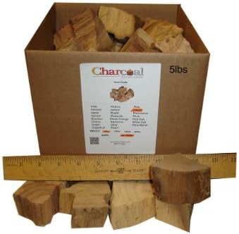 CharcoalStore Pecan Smoking Wood Chunks - No Bark (5 Pounds)