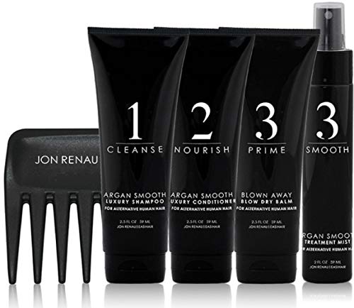 Jon Renau Human Hair Wig Care Travel Kit 5 Piece Set Luxury