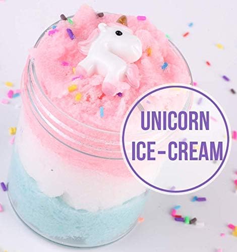 Dorothyworld 2019 Newest Fairy Putty Cloud Slime,Super Soft and Non-Sticky(150ML 5OZ) with Snowman and Chocolate Charm