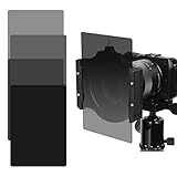 Zomei 6 in 1 Square Z-PRO Series Filter Metal Holder Support + Metal Adapter Ring 77mm + Full Grey ND2+ND4+ND8+ND16 Square Filter 150100