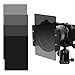 Zomei 6 in 1 Square Z-PRO Series Filter Metal Holder Support + Metal Adapter Ring 77mm + Full Grey ND2+ND4+ND8+ND16 Square Filter 150*100