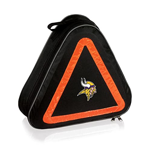 NFL Minnesota Vikings Roadside Emergency Kit with Digital Print, One Size, Black