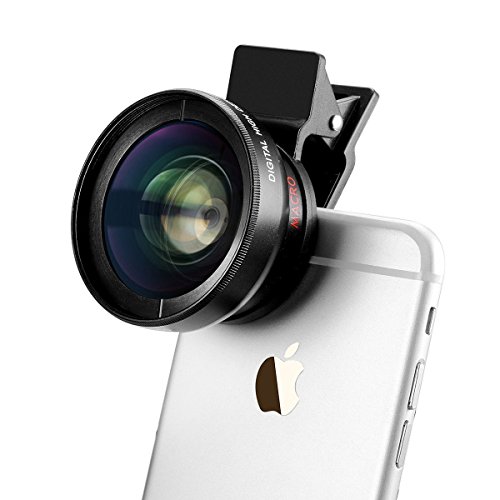HD Lens Apexel Universal Professional HD Camera Lens Kit for iPhone 6 6 Plus 5S 5 Samsung S6 S5 Note 4 3 (0.45x Wide Angle Lens + 12.5x Macro Lens)