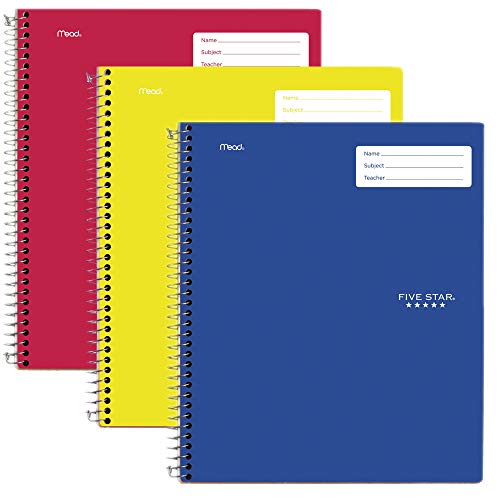 Five Star Interactive Notetaking, 1 Subject, College Ruled Spiral