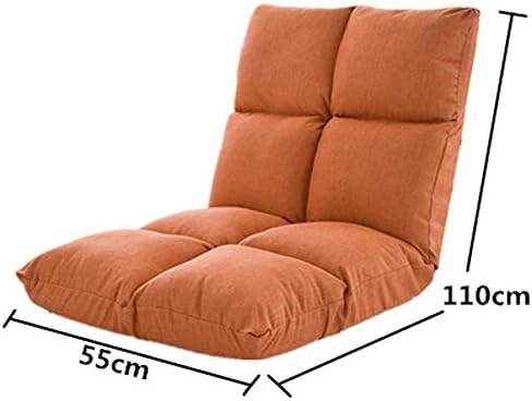 YXNZ Sofa Cushion Single Casual Folding Washable Chair Cushion Dormitory Bedroom Window Lounger (Color : Orange)