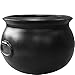 Union Products Black 16 Inch Spooky Witch Cauldron for Indoor and Outdoor Halloween Decoration and Trick or Treat Candy Container, Black